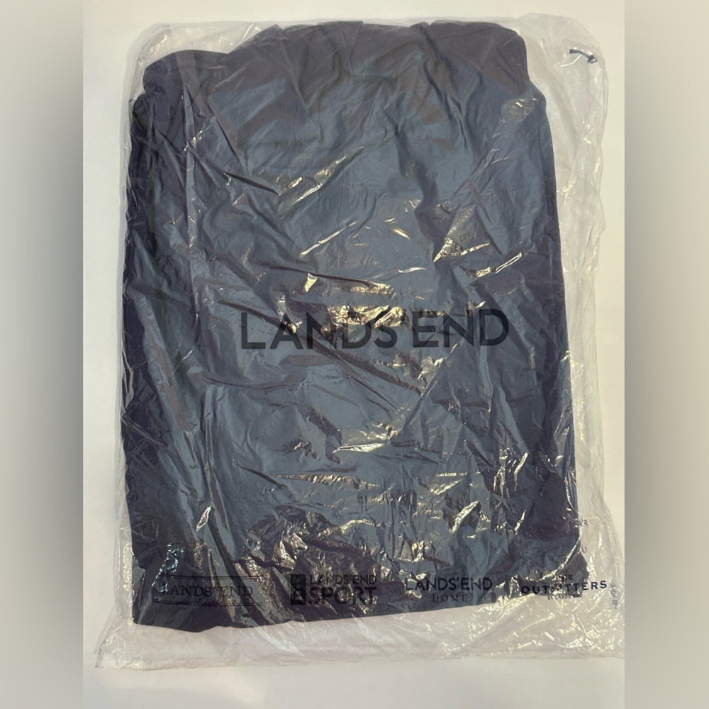 Men’s Lands’ End Mock Turtleneck - M- Blue Orchid (Blue/purple)